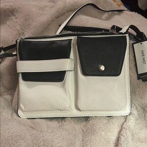 Nine West Two-Tone Pop Pocket Crossbody Bag‎